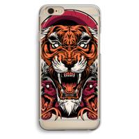 Tiger and Rattlesnakes: iPhone 6 / 6S Transparant Hoesje - thumbnail