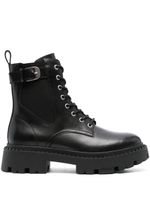 Ash bottines en daim à lacets 40 mm - Noir