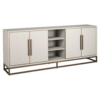 Dressoir Whitebone Messing 4-deuren