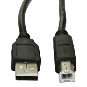 Akyga USB-kabel USB-A stekker, USB-B stekker 1.80 m Zwart AK-USB-04