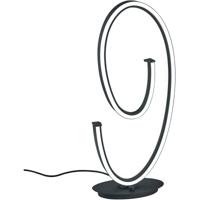 LED Tafellamp - Cinque Ciola - 1 Lichtpunt van 21 Watt - Dimbaar - Aanpasbare Lichtkleur - Mat Zwart - Metaal