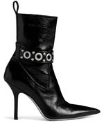 DSQUARED2 Gothic eyelet-embellished leather ankle boots - Noir - thumbnail