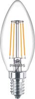PHILIPS - LED Lamp Filament - Set 2 Stuks - Classic LEDCandle 827 B35 CL - E14 Fitting - 4.3W - Warm Wit 2700K