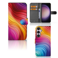 Book Case voor Samsung Galaxy S24 Plus Regenboog - thumbnail