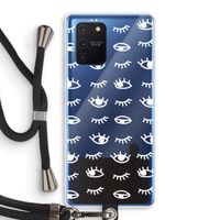 Eye pattern #3: Samsung Galaxy Note 10 Lite Transparant Hoesje met koord