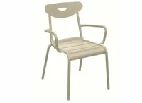 Smiley stapelstoel creme