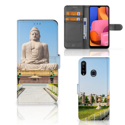 Samsung Galaxy A20s Flip Cover Boeddha Samsung Galaxy A20s Flip Cover Boeddha