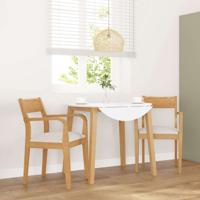 Eetkamerstoelen met kussens 2 st massief hout naturel rubber