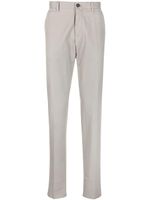 Zegna pantalon chino droit à taille mi-haute - Gris