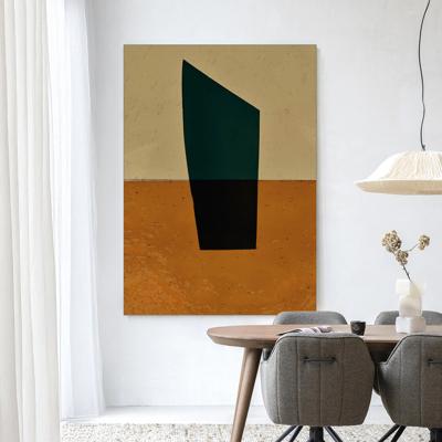 Urban Cotton Wandkleed 'Geen Groen' 110 x 145cm in Frame - black