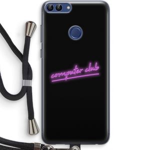 Vice Black: Huawei P Smart (2018) Transparant Hoesje met koord