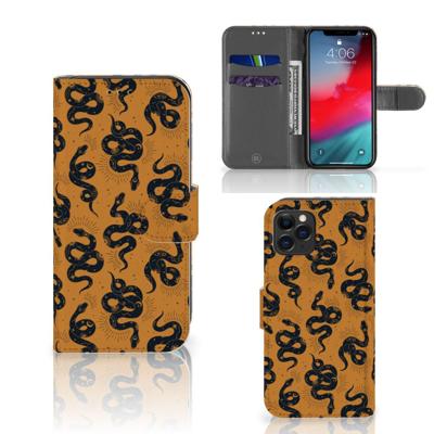 Telefoonhoesje | Met pasjeshouder | voor Apple iPhone 11 Pro Snakes