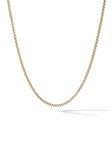 David Yurman collier Box Chain Slider en or 18ct