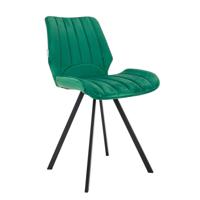 MaxxHome Eetkamerstoelen - Eetkamerstoelen set van 2 - Stoffen Stoelen - Groen