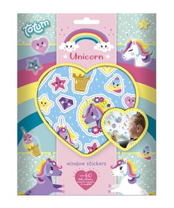 Totum raamsticker unicorn meisjes vinyl 60 stickers