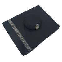 Meditation set with cushion zafu - Navy Blue - thumbnail