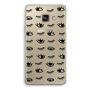 Eye pattern #2: Samsung A3 (2017) Transparant Hoesje