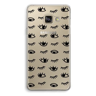 Eye pattern #2: Samsung A3 (2017) Transparant Hoesje