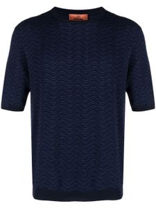 Missoni t-shirt à motif géométrique - Bleu