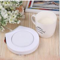 2 PC'S drank kachel tray pad melk thee koffie mok warme dranken Cup kachel vorm: ronde (wit)