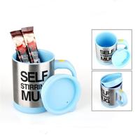 400ml mokken automatische elektrische zelf roeren mok Cup koffie melk mengen mok Smart roestvrijstaal SAP mix Cup Drinkware (hemelsblauw)