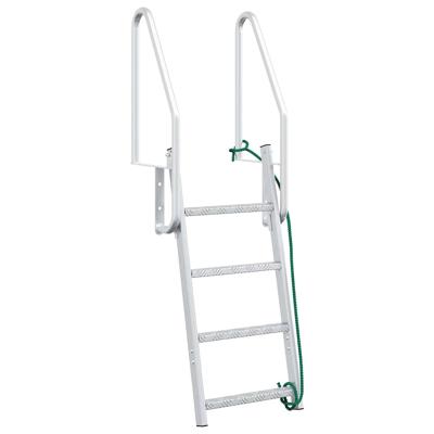 Dock ladder Anders Zilver 58 x 77 x 166 cm Aluminium