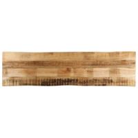 Tafelblad met natuurlijke rand 160x40x3,8 cm massief mangohout