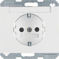 Berker K.1 wandcontactdoos 1-voudig polarwit met randaarde
