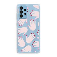 Hands pink: Samsung Galaxy A52 Transparant Hoesje