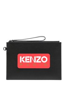 Kenzo pochette à logo imprimé - Noir