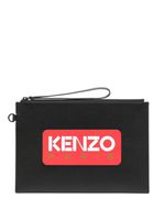 Kenzo pochette à logo imprimé - Noir - thumbnail