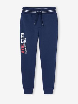 Sport joggingbroek van fleece jongens marineblauw