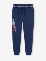 Sport joggingbroek van fleece jongens marineblauw