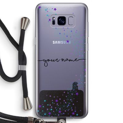 Sterren: Samsung Galaxy S8 Transparant Hoesje met koord