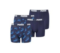 Puma AOP Boxershort 4-Pack KIDS Blauw - Maat 128 - Kleur: Blauw | Soccerfanshop