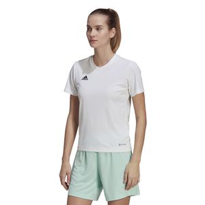 adidas Entrada 22 Voetbalshirt Dames Wit Zwart