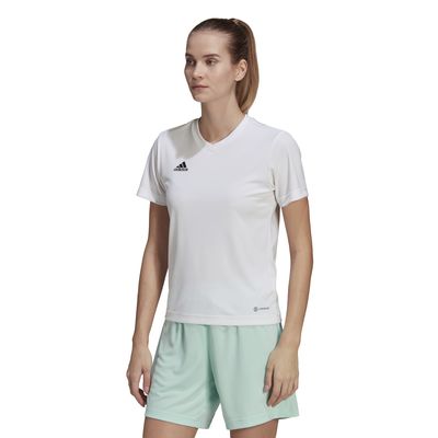 adidas Entrada 22 Voetbalshirt Dames Wit Zwart