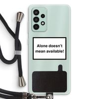 Alone: Samsung Galaxy A52s 5G Transparant Hoesje met koord