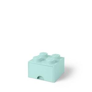 LEGO - Opberglade Brick 4, Aquablauw - LEGO