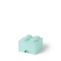 LEGO - Opberglade Brick 4, Aquablauw - LEGO