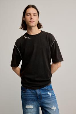 Effen T-shirt detail - BLACK - L Effen T-shirt detail - BLACK - L