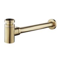 Sifon BWS Mark 5/4 laag Geborsteld Messing Goud Boss & Wessing