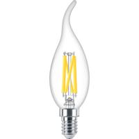 Philips LED E14 Kaarslamp Filament 3.4W. 470lm. Dim to Warm. 40W Vervanger