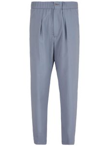 Giorgio Armani pantalon à taille élastiquée - Bleu