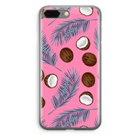 Kokosnoot roze: iPhone 8 Plus Transparant Hoesje