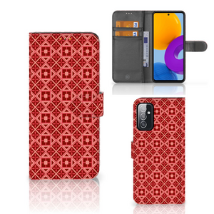 Samsung Galaxy M52 Telefoon Hoesje Batik Rood