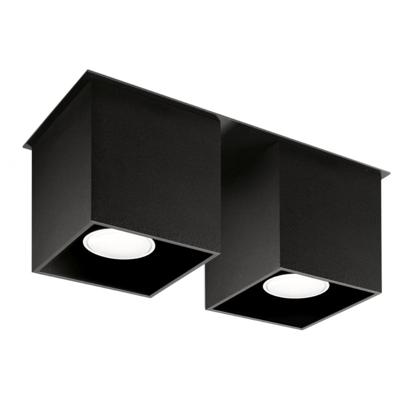 Plafondlamp QUAD 2 zwart