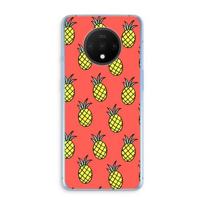 Ananas: OnePlus 7T Transparant Hoesje