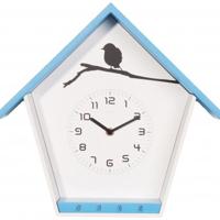 NeXtime klok 3109bl cuckey, 30.5x33x11 cm, wall, blue/white