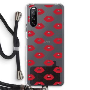 Lips: Sony Sony Xperia 10 III Transparant Hoesje met koord